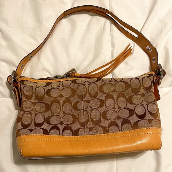 Coach Handbags - Original COACH Tan/Brown Monogram Purse